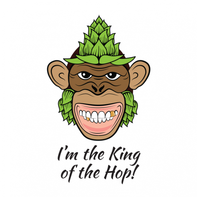 Hop Beer King Illustration